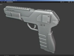 Fantascienza - Pistola cyberpunk Modello 3D