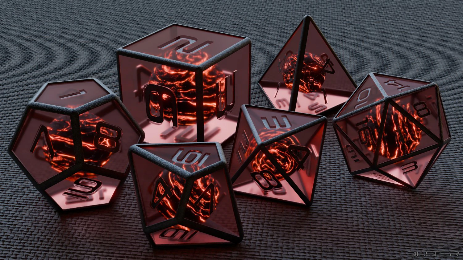 Custom Gaming Dice 3D Model .c4d .max .obj .3ds .fbx .stl .blend 