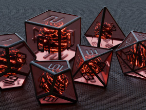 Custom Gaming Dice 3D Model