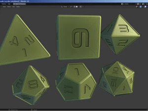 Custom Gaming Dice 3D Model
