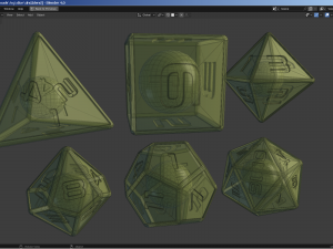 Custom Gaming Dice 3D Model