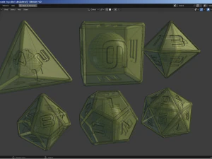 Custom Gaming Dice 3D Model