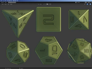 Custom Gaming Dice 3D Model