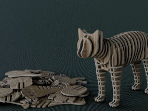 3D Puzzle - Cat 3D 模型