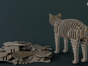 3D Puzzle - Cat Model 3D