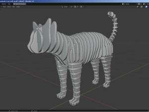 3D Puzzle - Cat Model 3D