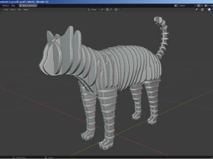 3D Puzzle - Cat 3D Model