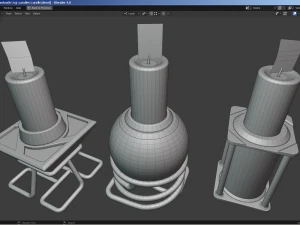 Candles and Candle Holders 3D Model