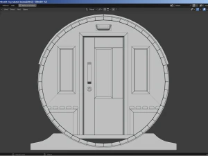 Garden Barrel Sauna 3D Model
