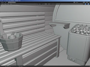 Garden Barrel Sauna 3D Model