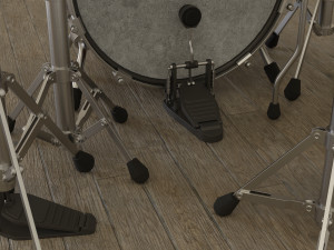 Percussion - Drum Set Modello 3D