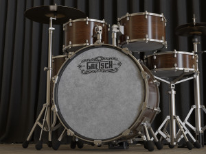 Percussion - Drum Set Modello 3D