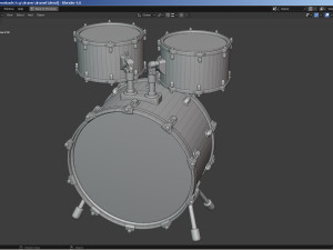 Percussion - Drum Set Modello 3D