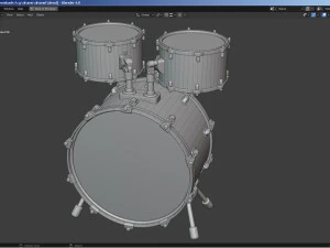 Percussion - Drum Set 3D Model