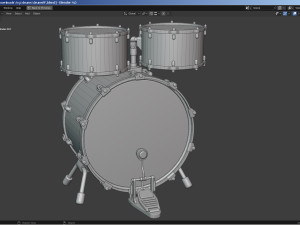 Percussion - Drum Set Modello 3D