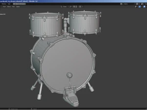Percussion - Drum Set 3D Model