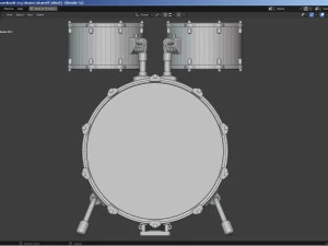Percussion - Drum Set 3D Model