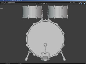 Percussion - Drum Set Modello 3D