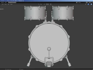 Percussion - Drum Set 3D Model