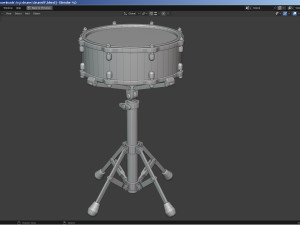 Percussion - Drum Set Modello 3D
