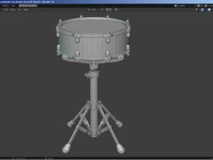 Percussion - Drum Set 3D Model