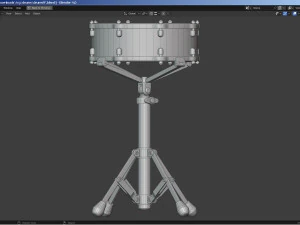 Percussion - Drum Set 3D Model