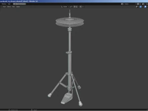 Percussion - Drum Set 3D Model