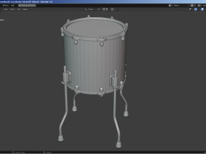Percussion - Drum Set Modello 3D