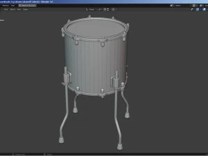 Percussion - Drum Set 3D Model