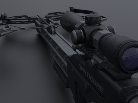 Military Crossbow 3D मॉडल
