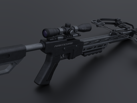 Military Crossbow 3D मॉडल