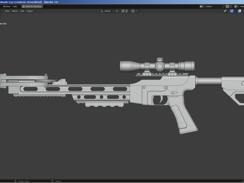 Military Crossbow 3D मॉडल