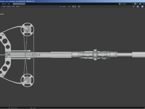 Military Crossbow 3D मॉडल