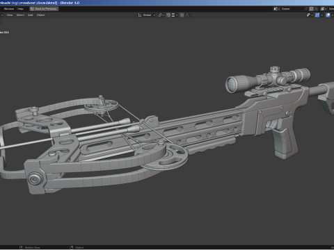 Military Crossbow 3D मॉडल