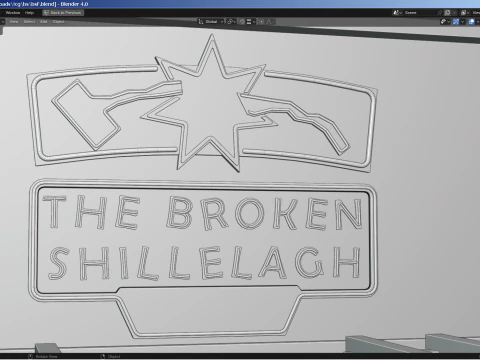 The Broken Shillelagh - pub restaurant from Saints Row 3 3D Model