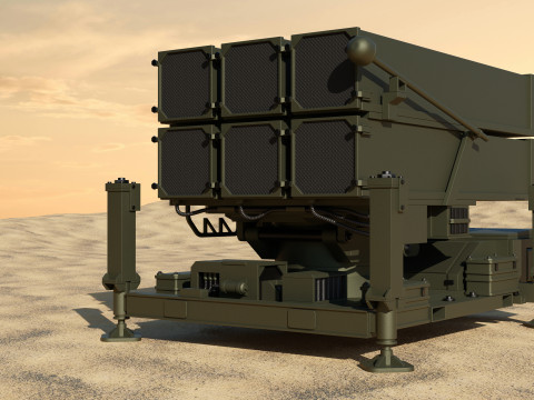 SAM Missile Launcher 1 of 3 3D Model
