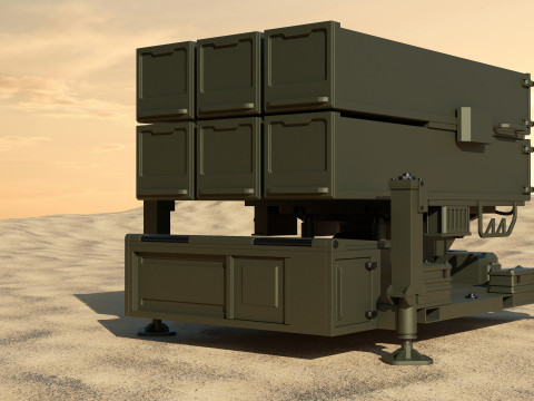 SAM Missile Launcher 1 of 3 3D Model