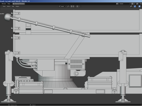 SAM Missile Launcher 1 of 3 3D Model