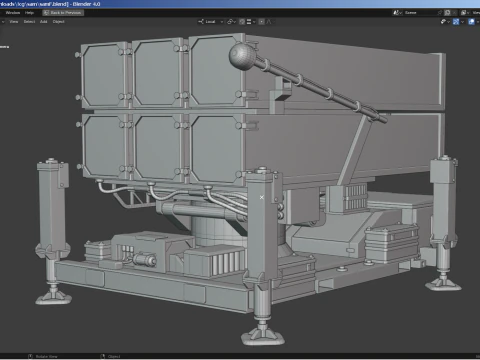 SAM Missile Launcher 1 of 3 3D Model