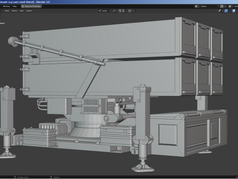 SAM Missile Launcher 1 of 3 3D Model