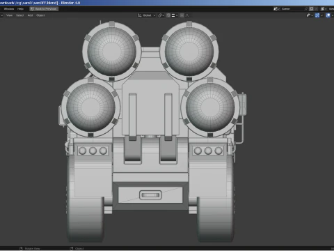 SAM Mobile Missile Launcher 2 of 3 3D Model