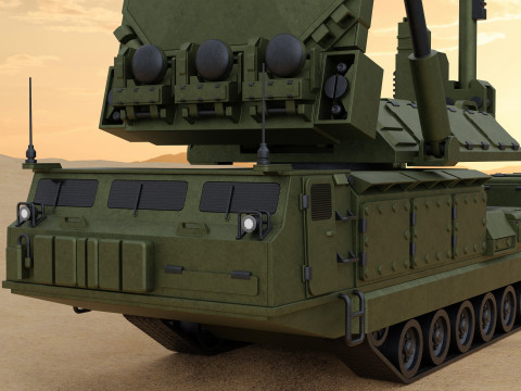 SAM Mobile Missile Radar 3 of 3 3D Model