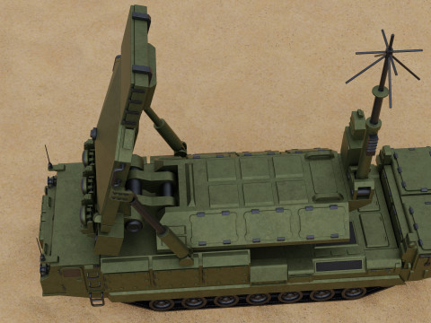 SAM Mobile Missile Radar 3 of 3 3D Model