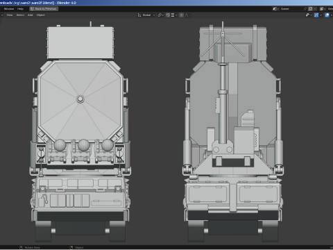 SAM Mobile Missile Radar 3 of 3 3D Model
