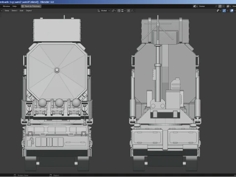 SAM Mobile Missile Radar 3 of 3 3D Model