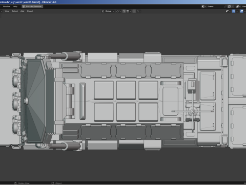 SAM Mobile Missile Radar 3 of 3 3D Model