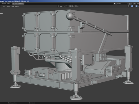 SAM Missile Launcher Bundle 3Dモデル