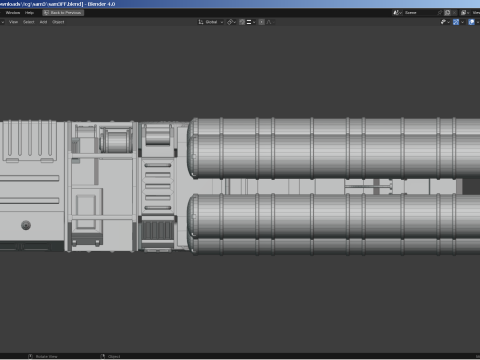 SAM Missile Launcher Bundle 3Dモデル