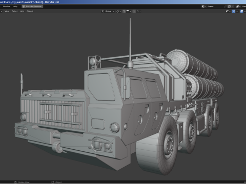 SAM Missile Launcher Bundle 3Dモデル