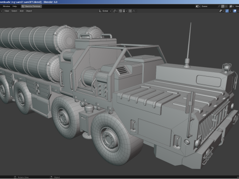 SAM Missile Launcher Bundle 3Dモデル